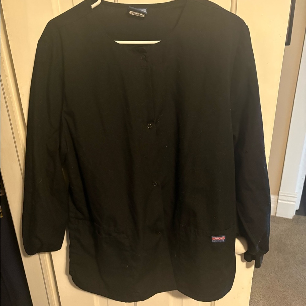 Women's Black Cherokee Scrub Jacket